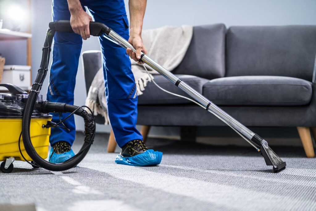 cleaning carpet